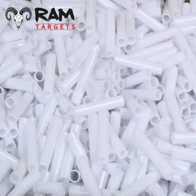 Schietpijpjes | Wit Plastic | 100 Stuks - Ram Tactical