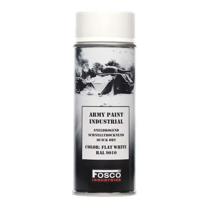 Legerverf | Wit | Spuitbus 400 ml - Fosco Industries