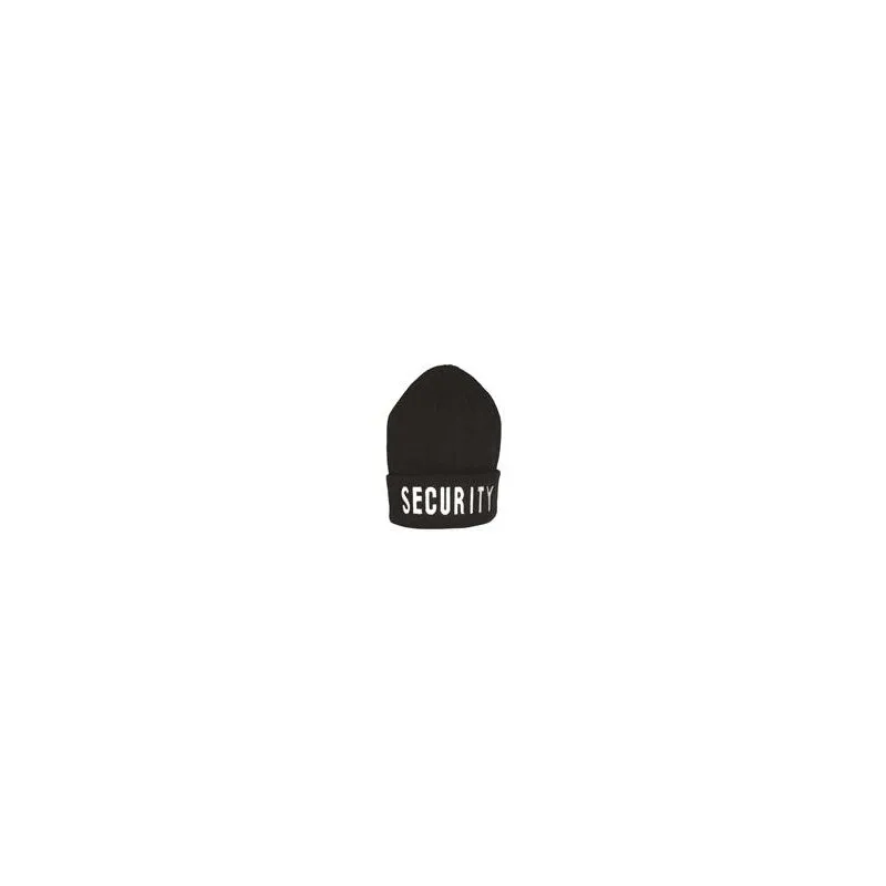 Strickmütze Security · Negro
