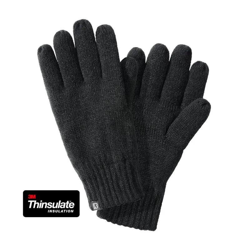 Knitted Gloves · Negro
