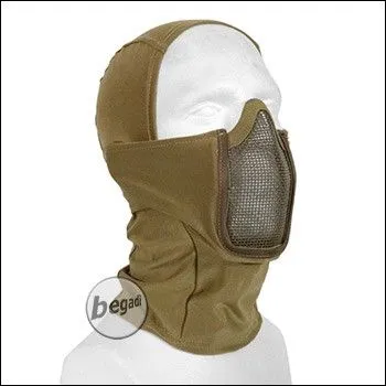 BEGADI Basic Schutzmaske "Stealth", Mit Drahtgitter · Tan / FDE