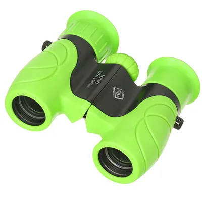 Fernglas Set Kids Explorer 8 x 21 Inkl. Gürteltasche, Umhängeband Und Lupe Grün - KH Security