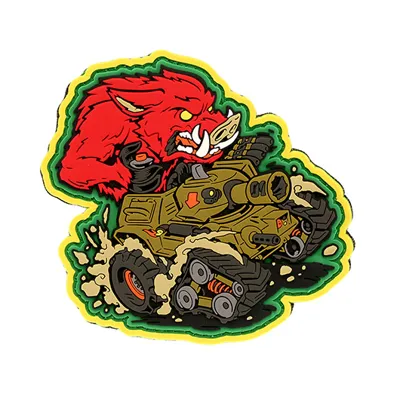 3D Rubber Patch Mit Klettfläche War Machine Boar 1 Fullcolor - Mil-Spec Monkey