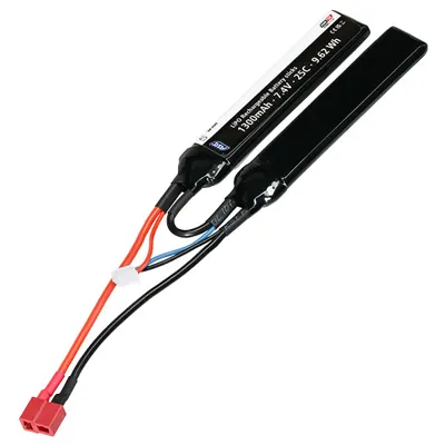 LIPO Akku 7,4V 1300mAh 25C Two-Panel Type Mit T-Stecker Anschluss - ASG