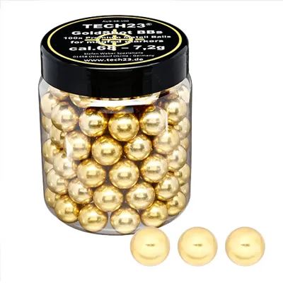 Shot Extra Harte Aluminium Kugeln 7,2g KALIBER.68 Goldfarben 100ER Dose - tech23