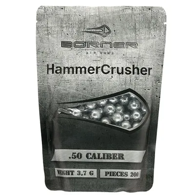 HammerCrusher Steel Balls Mit Kunststoffmantel Kal..50 3,7 g Silber 200ER Beutel - Borner