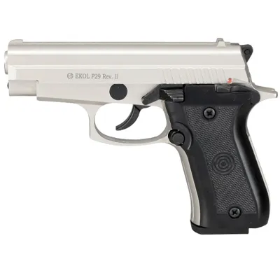 P29 Rev. II Schreckschuss Pistole Kal. 9 mm P.a.k. Vernickelt - Ekol