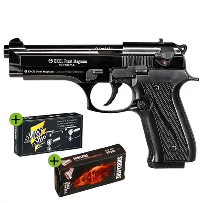 Firat Magnum Schreckschusspistole 9mm P.a.k. Im Vorteilset Mit 100 Schuss - Ekol