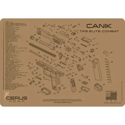 TP9 Elite Combat Handgun Cleaning Mat - Cerus Gear