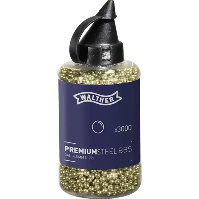 Walther Premium Steel BBs x1500 St. cal. 4.5mm (.177) - Umarex