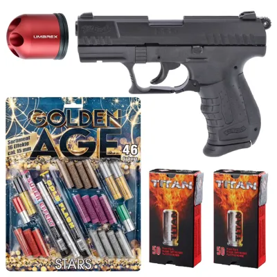 Feuerwerk Bundle Walther P22 Ready Schreckschuss - LivingActive