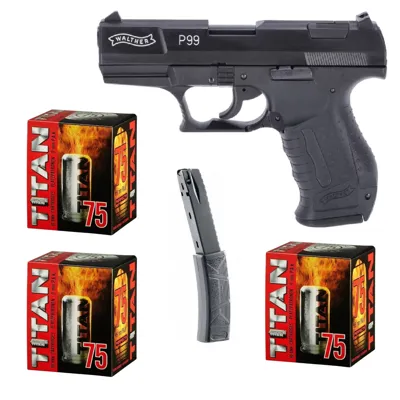 Silvester Bundle Walther P99 Schreckschuss - LivingActive