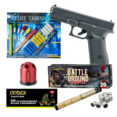 Schreckschuss Silvester Set Glock 17 - LivingActive