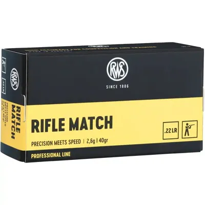 22LFB Rifle Match 2,6g - 50 Stk - RWS
