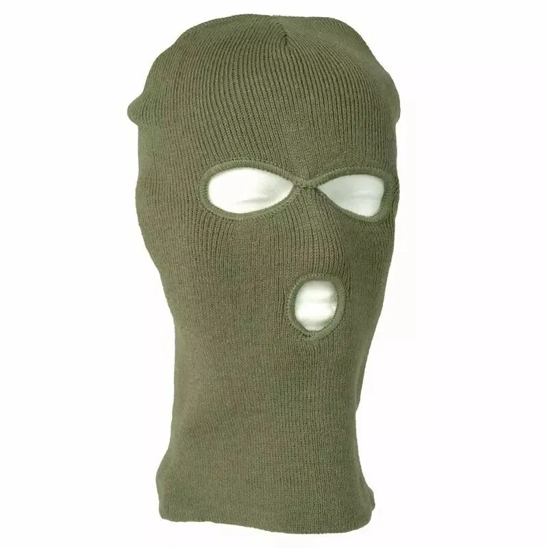 Cagoule Acrylique - 3 Trous · Vert olive