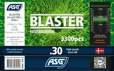 Bouteille 3300 Billes 0.30g Blaster