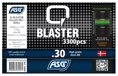 Bouteille 3300 Billes 0.30g Q-Blaster