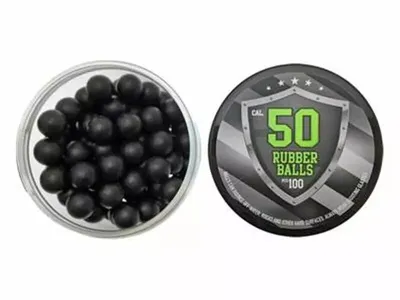 Lot de 100 Billes Caoutchouc cal.50 1,3g
