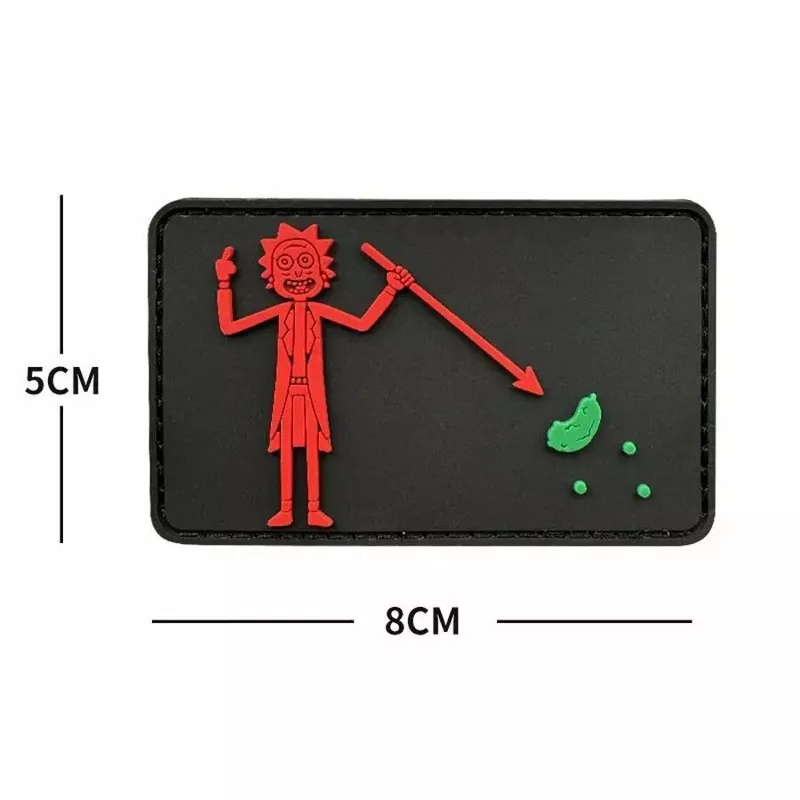 Patch Velcro Pickle RICK Rouge