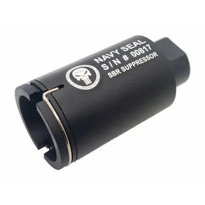 Tactical Suppressor Small, 14 mm Αριστερό Σπείρωμα (CCW) Σε Μαύρο Χρώμα - Wadsn