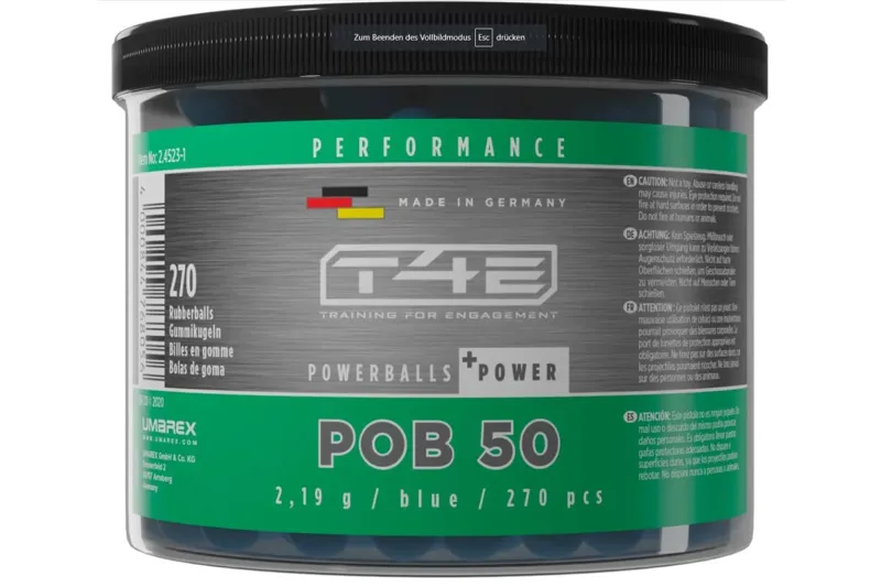Umarex Performance POB 50 Rubberballs cal..50