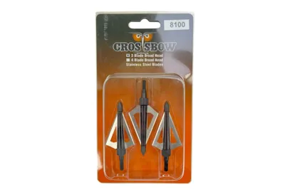 3 Jagdspitzen - 3 Klingen Broadhead - Buchner