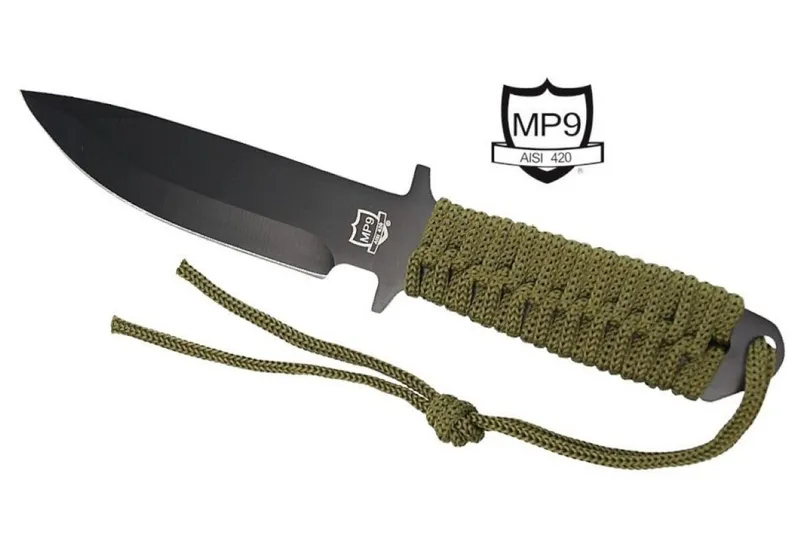 Buchner MP9 Outdoormesser Mit Paracord-Griff