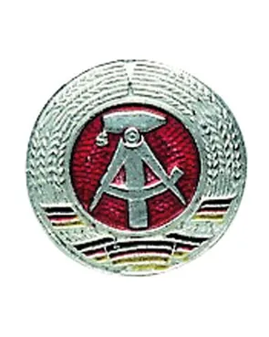 Kokarde Metall Silber