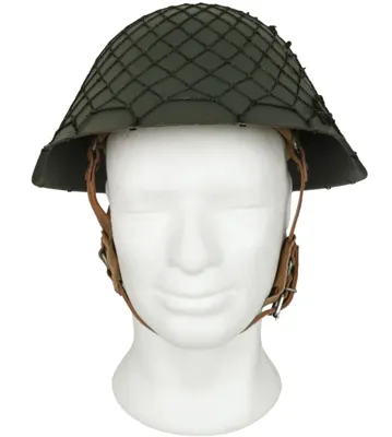 Helm Mit Tarnnetz, Gebraucht