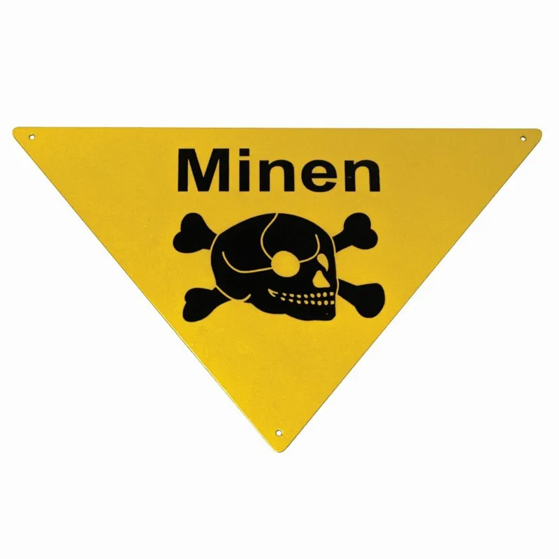 WH Mine Warning Sign