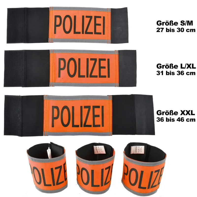 COP Armbinde Polizei · Naranja