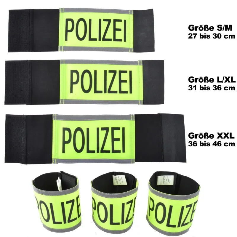 COP Armbinde Polizei Neongelb