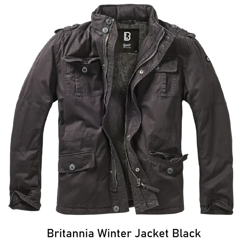 Britannia Winter Jacket · Negro