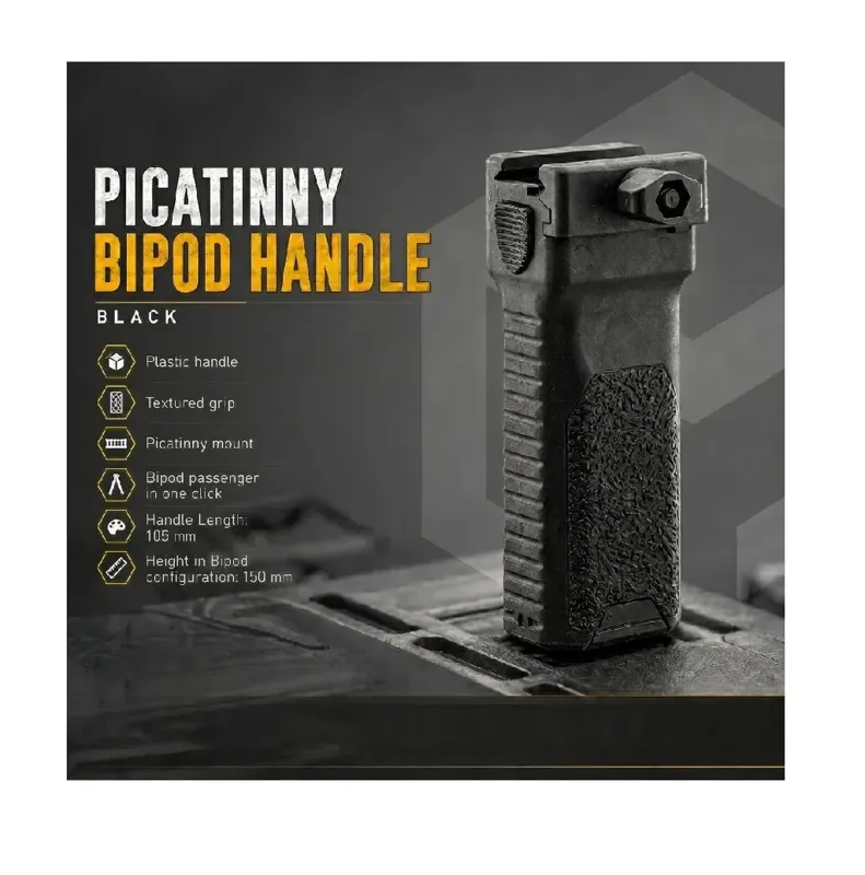 Picatinny Bipod Handle · Negro
