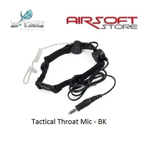 Tactical Throat Mic · Negro