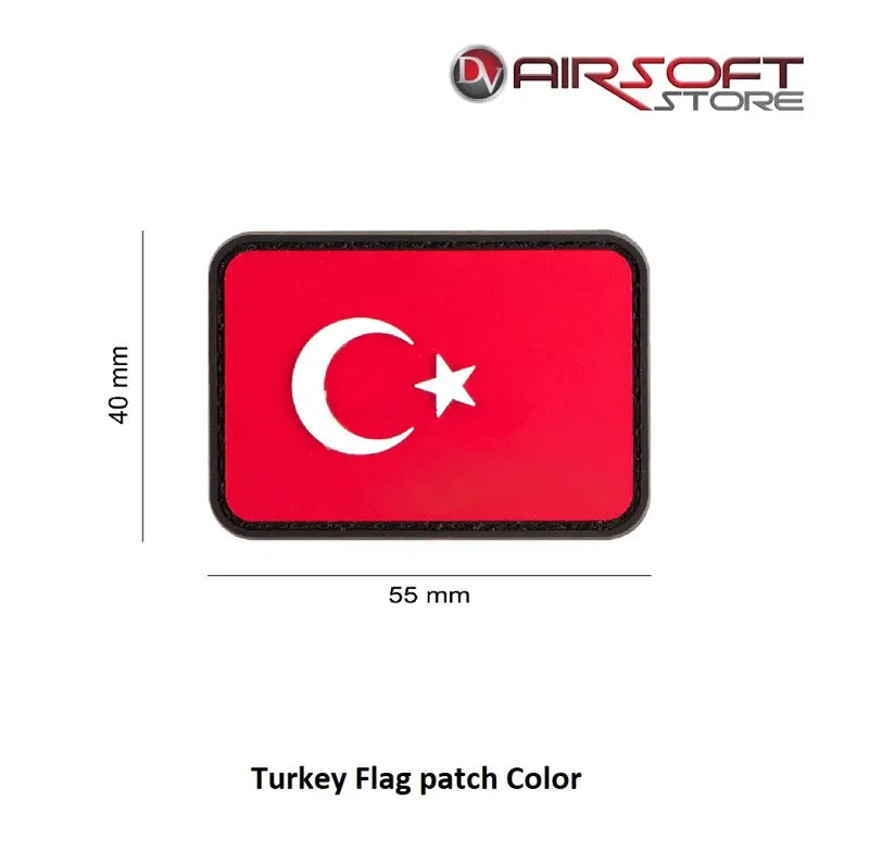 Turkey Flag Rubber Patch