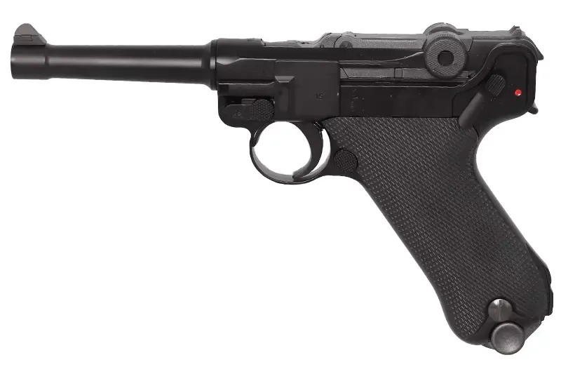 Réplique P08 4" Small Full Métal WE Gaz · Negro