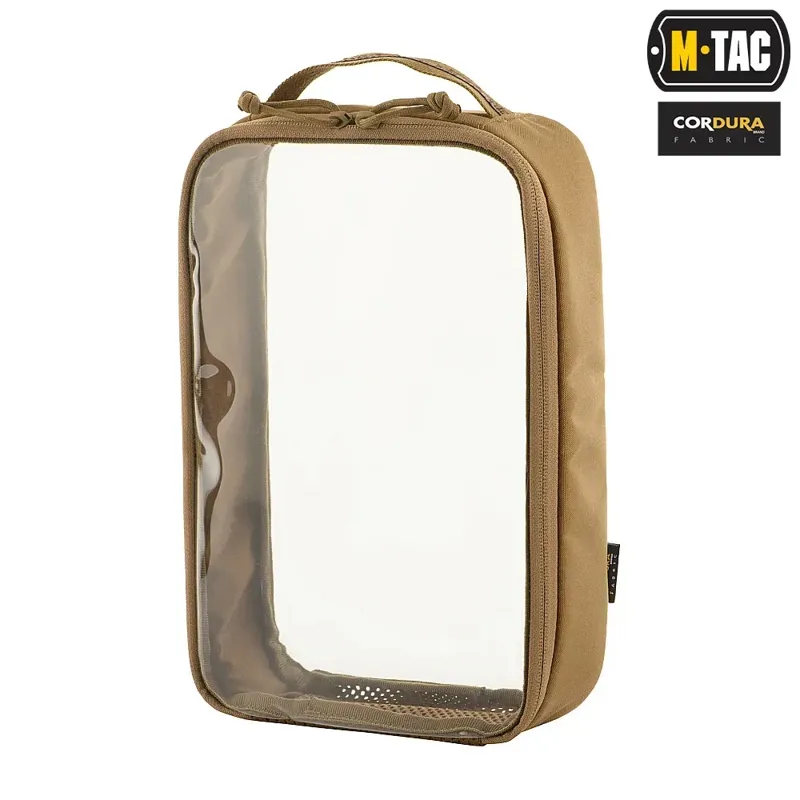 M-Tac Διαφανής Θήκη Ταξιδιού Elite Μεγάλη 30x19cm · Coyote