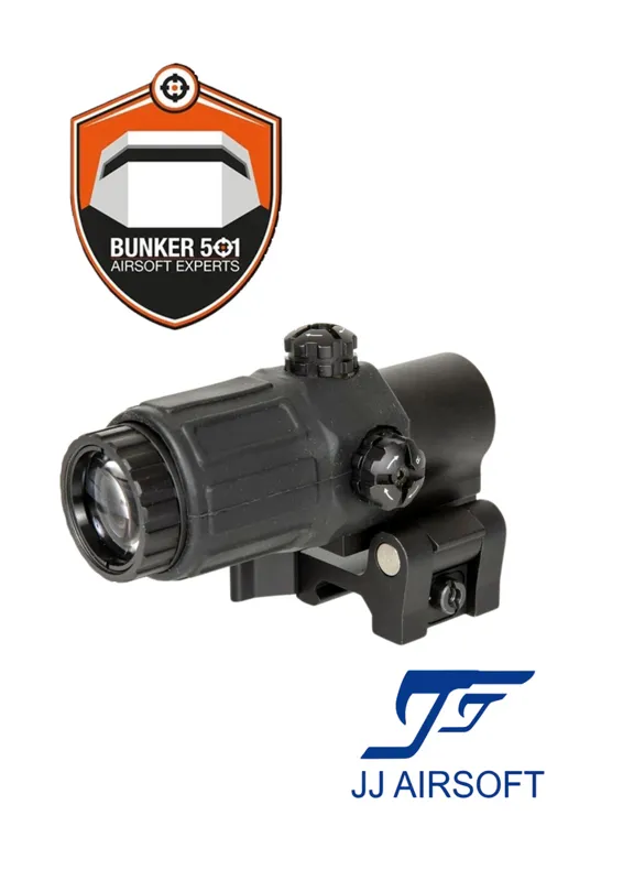 JJ Airsoft Magnifier 3x · Negro