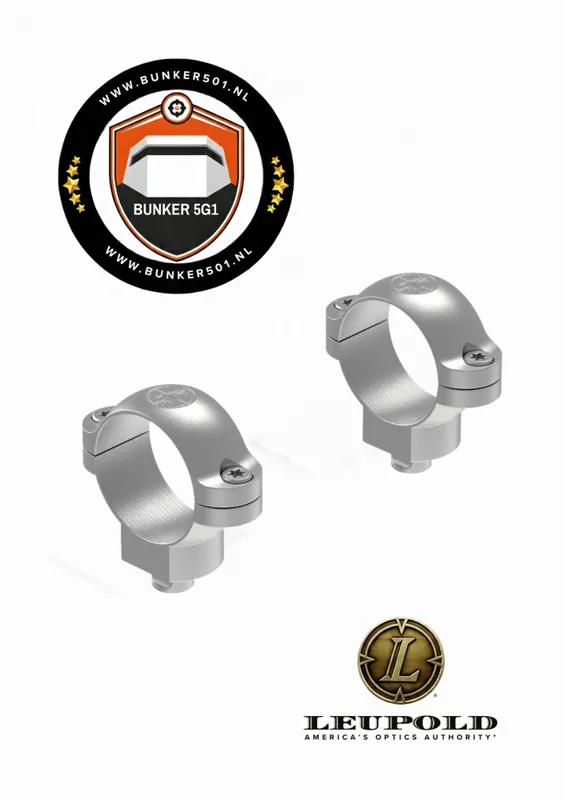 Leupold 49975 QR Medium Rings · Plata