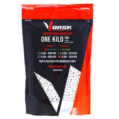 Bio Triple Polished QC BBs 0,20g 5.000ER / 1 kg Beutel Hellgrau - Vorsk