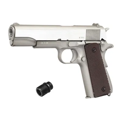 M1911A1 Military Vollmetall CO2 BB Stainless - Special Limited Edition - KWC