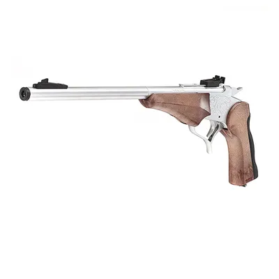 Contender G2 Pistole Vollmetall CO2 BB Silber / Holzoptik - Long-Version - Haw San