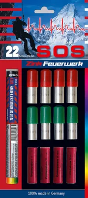 Feuerwerk SOS 22TLG - Zink