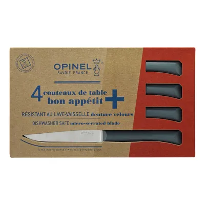 Tafelmesser Bon Appetit Anthrazit 4ER Set - Opinel