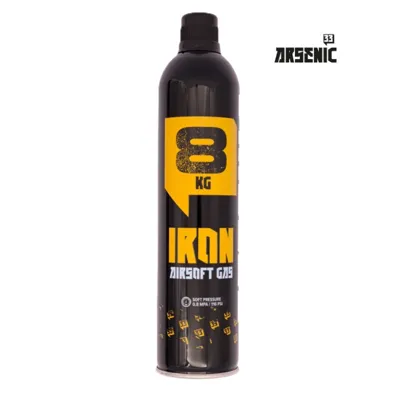 Gas Iron 8kg sin Silicona 600ml - Arsenic