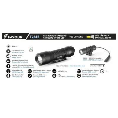 Favour Recargable 2815 720 Lumens