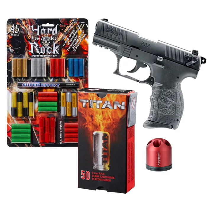 LivingActive Schreckschusswaffe Silvester Set 1