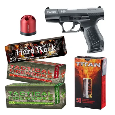Schreckschusspistole Silvester Set 2 - LivingActive