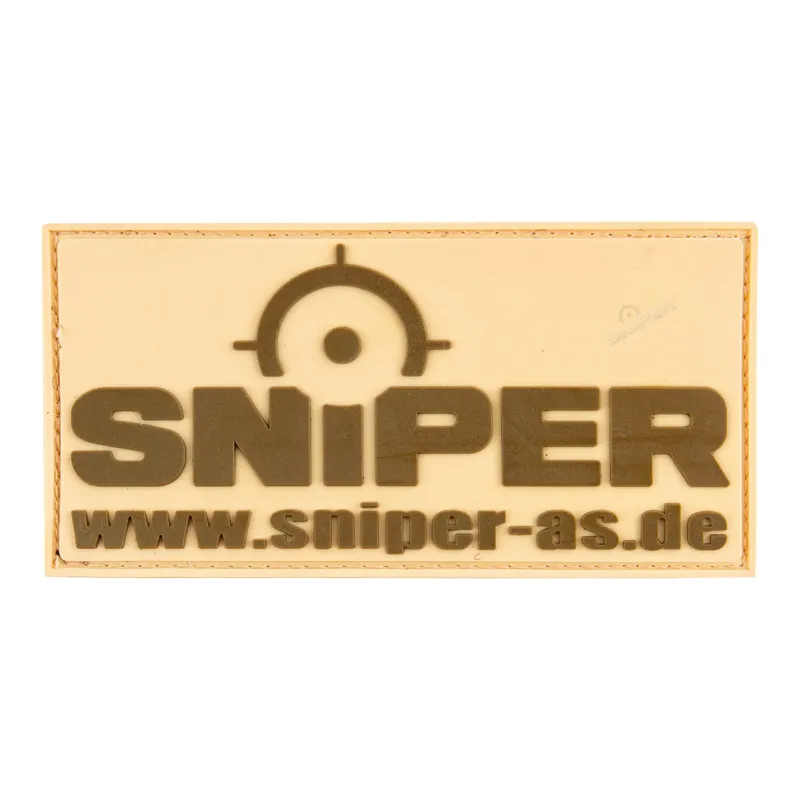 Sniper 3D Rubber Patch,, 9 x 4,5cm · Tan / FDE